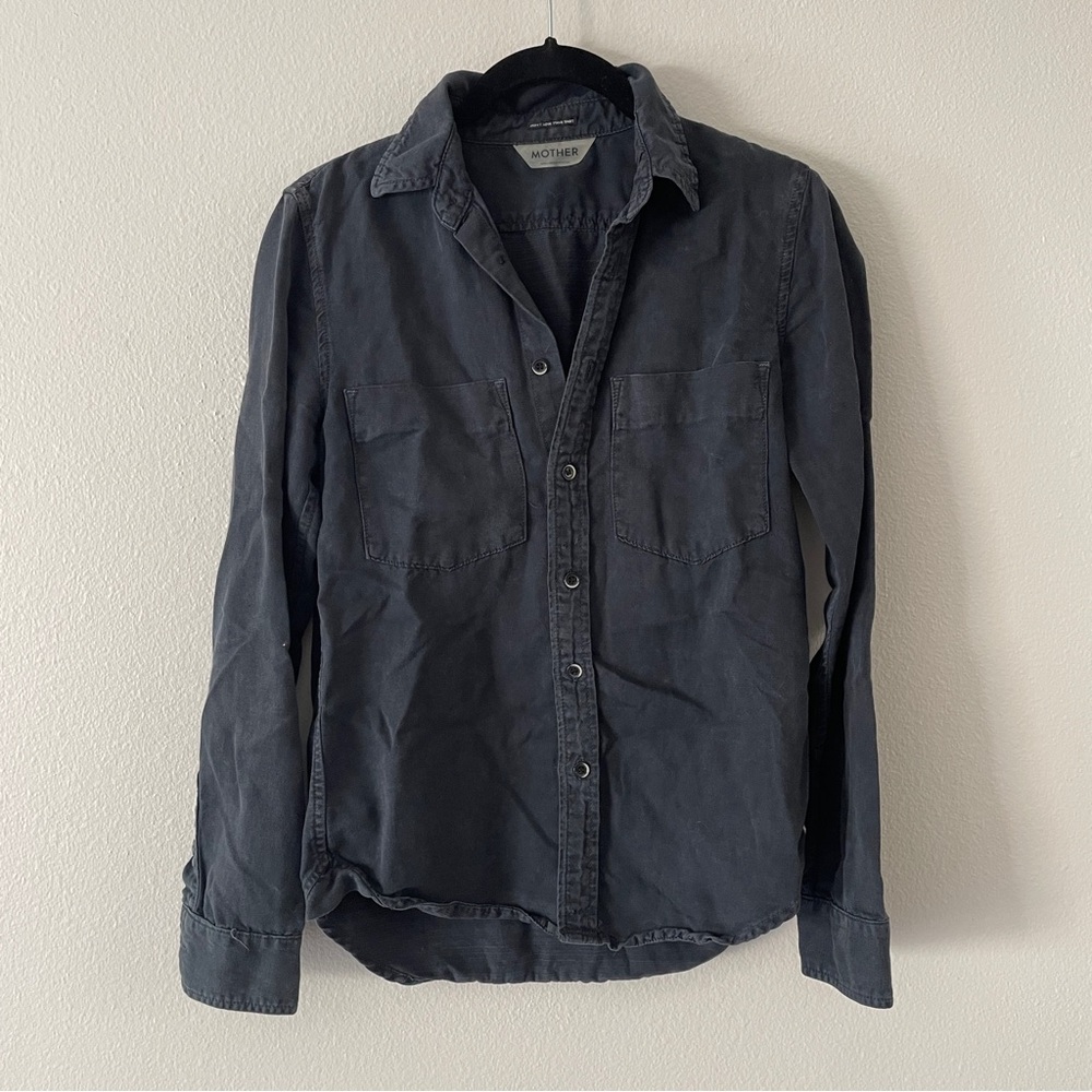 MOTHER button down top